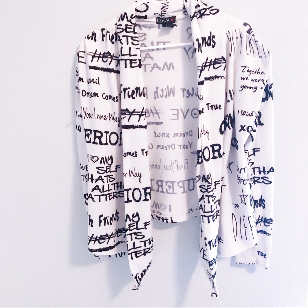 A cover up sweater